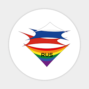 Russia  pride flag Magnet